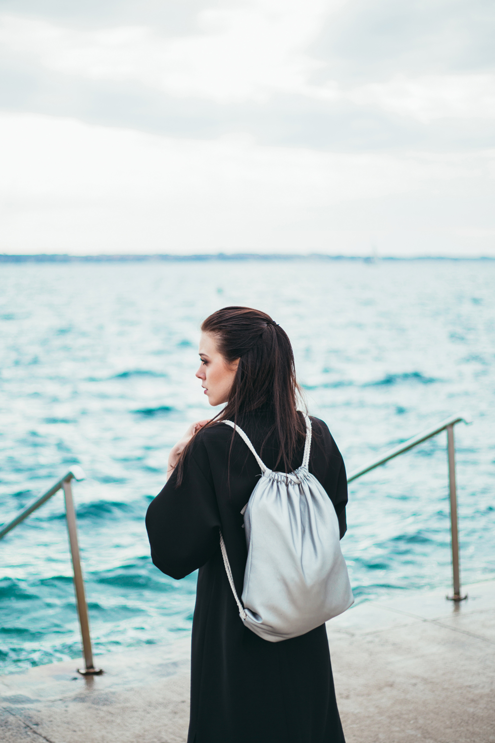 Eva Ahačevčič_Love, Eva_Black dress_Little black dress_Frachella_Backpack